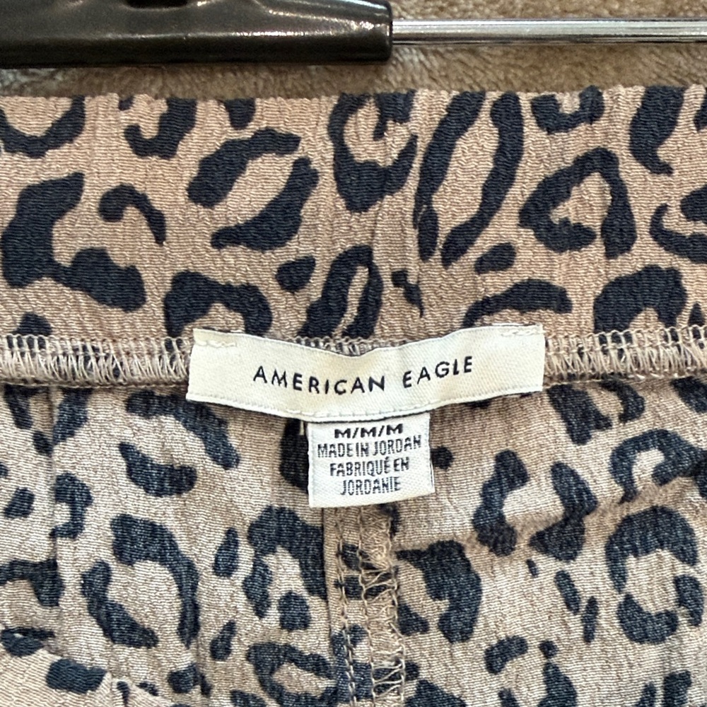 American Eagle Outfitters Leopard Print Lounge Shorts - Beige & Black - Picture 2 of 2
